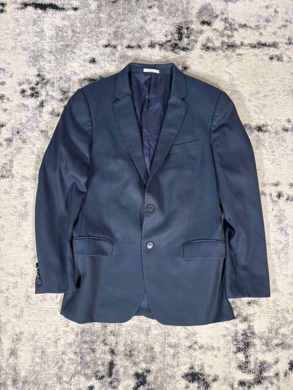 De Fursac Maison Cerruti Wool Viscose Navy Blazer